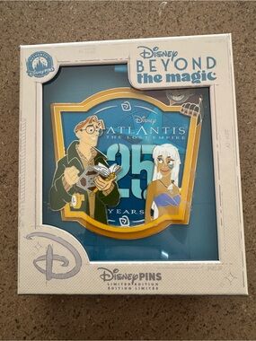 Atlantis 25 Year Anniversary Pin D23 Marketplace Exclusive Limited Edition 800